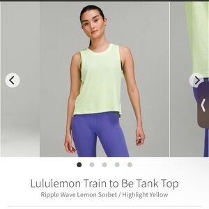 Lululemon Train to Be Tank
